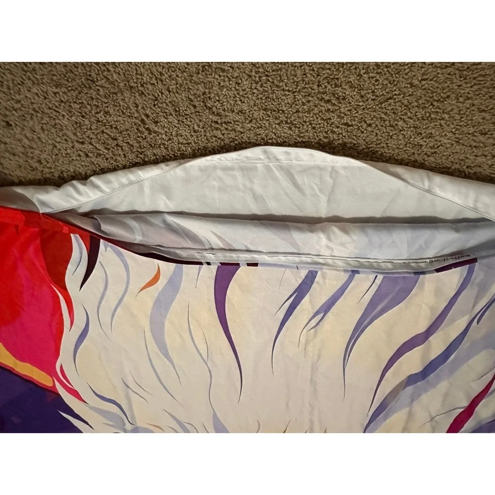 Lunarable‎ Christmas Duvet Cover Set, Xmas with Rainbow Colors Pride Theme Santa